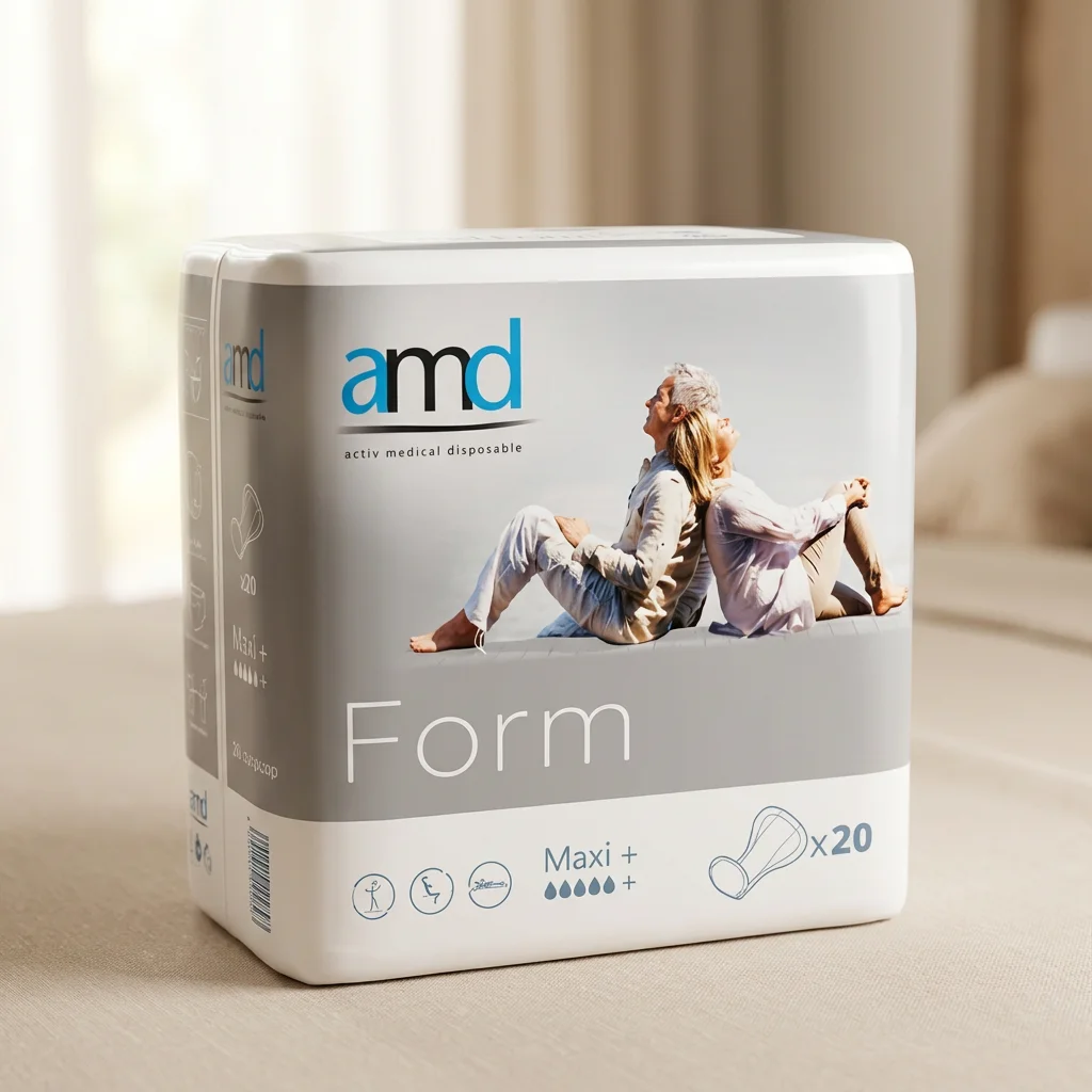 AMX Maxi Form, couche pour adulte contre l’incontinence, absorption élevée, paquet de 20