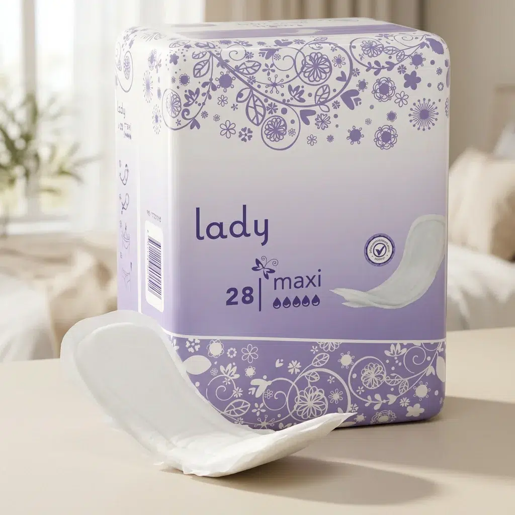 Lady Maxi 28, protection féminine pour incontinence, couche pour adulte, absorption très élevée, confort et discrétion